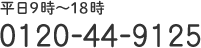 平日9時～18時　01